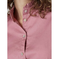 ESQUALO Poplin Sleeve Blouse in vintage rose - women's blouse - alternate view