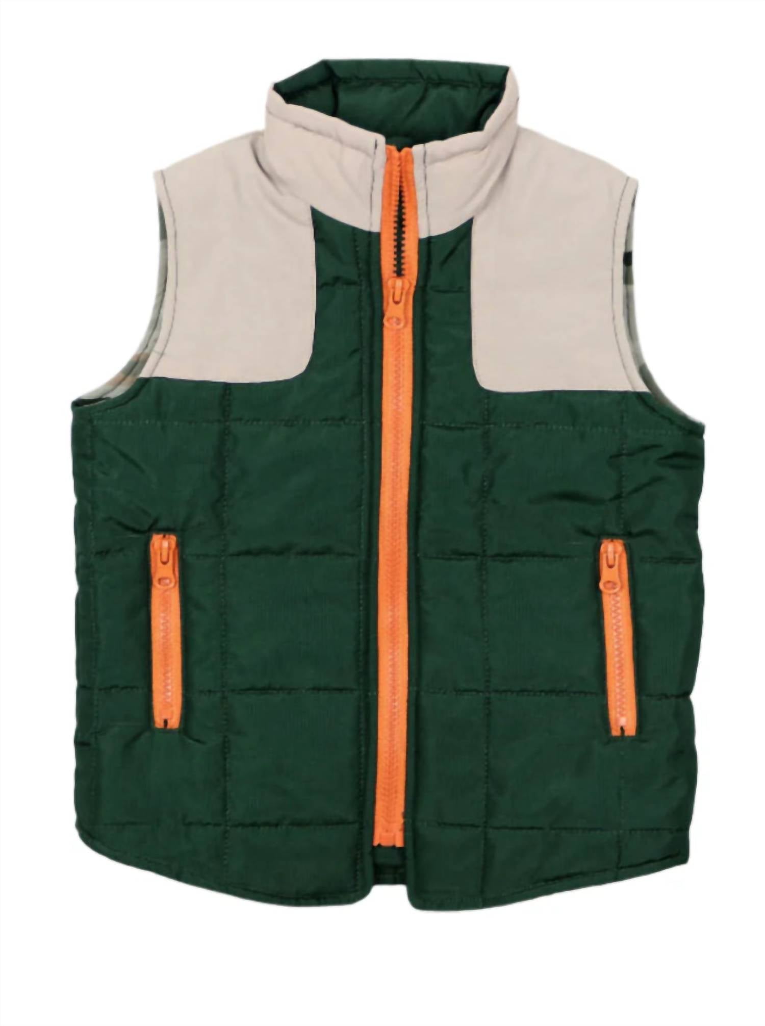 Blue Quail Clothing Co. Classic Camo Vest in green quail - item - detail view