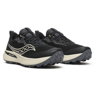 SAUCONY Women's Peregrine 15 Trail Shoe in black pearl perle noire - women's shoe - detail view