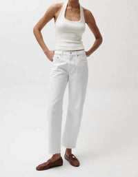 Pistola - Lexi Mid Rise Bowed Straight Jean