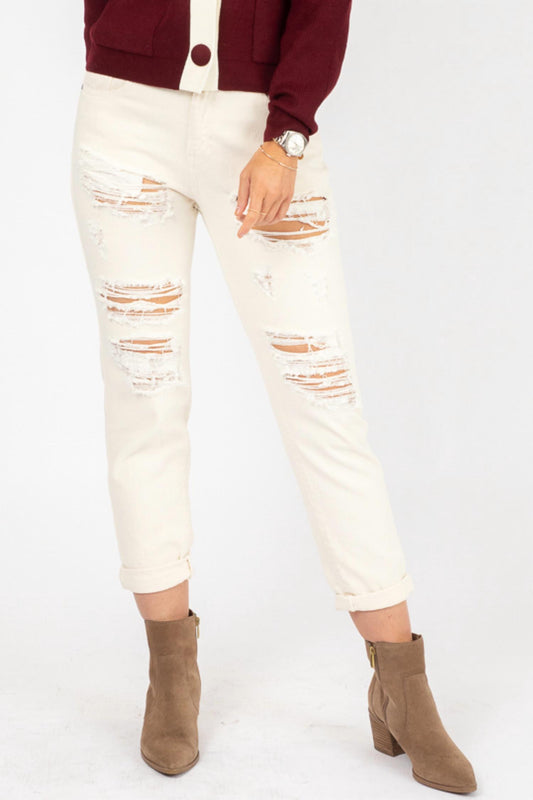 RIPPED BOYFRIEND JEAN