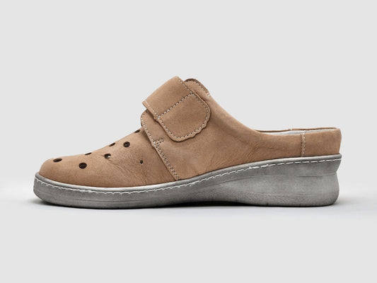 Kcr Group - Women's Perforated Leather Clogs