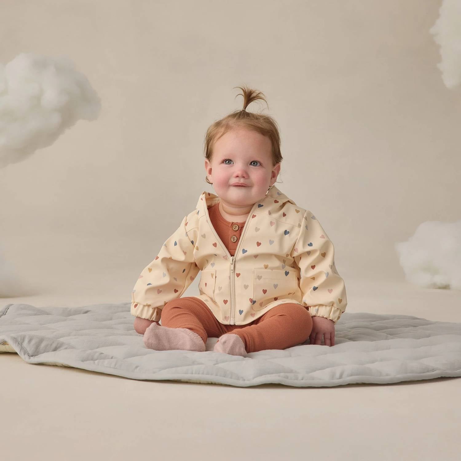Quincy Mae - Girl's Print Polyester Rain Coat