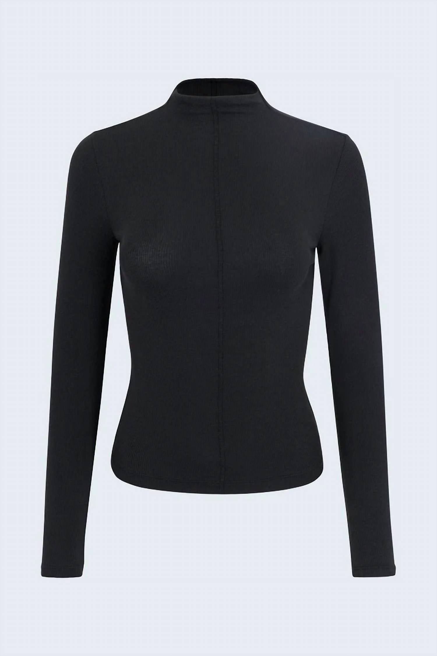 PISTOLA Dara Long Sleeve Funnel Neck Top in nior - women's long sleeve top - view 4