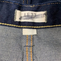 AE77 WomensCotton Rough Hem Jort Denim Jean Shorts in blue - women's shorts - alternate view