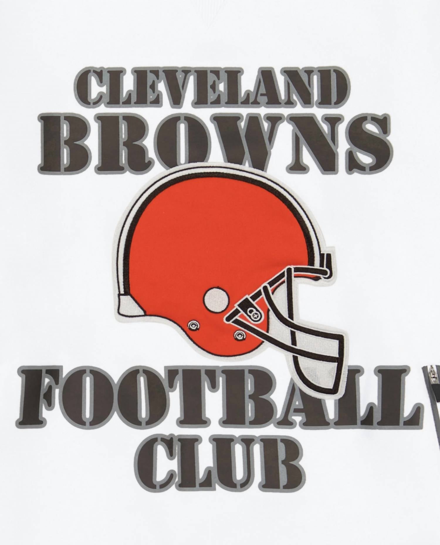 Starter - Men's Cleveland Browns Crew Neck Sweatshirt With Zip Pockets