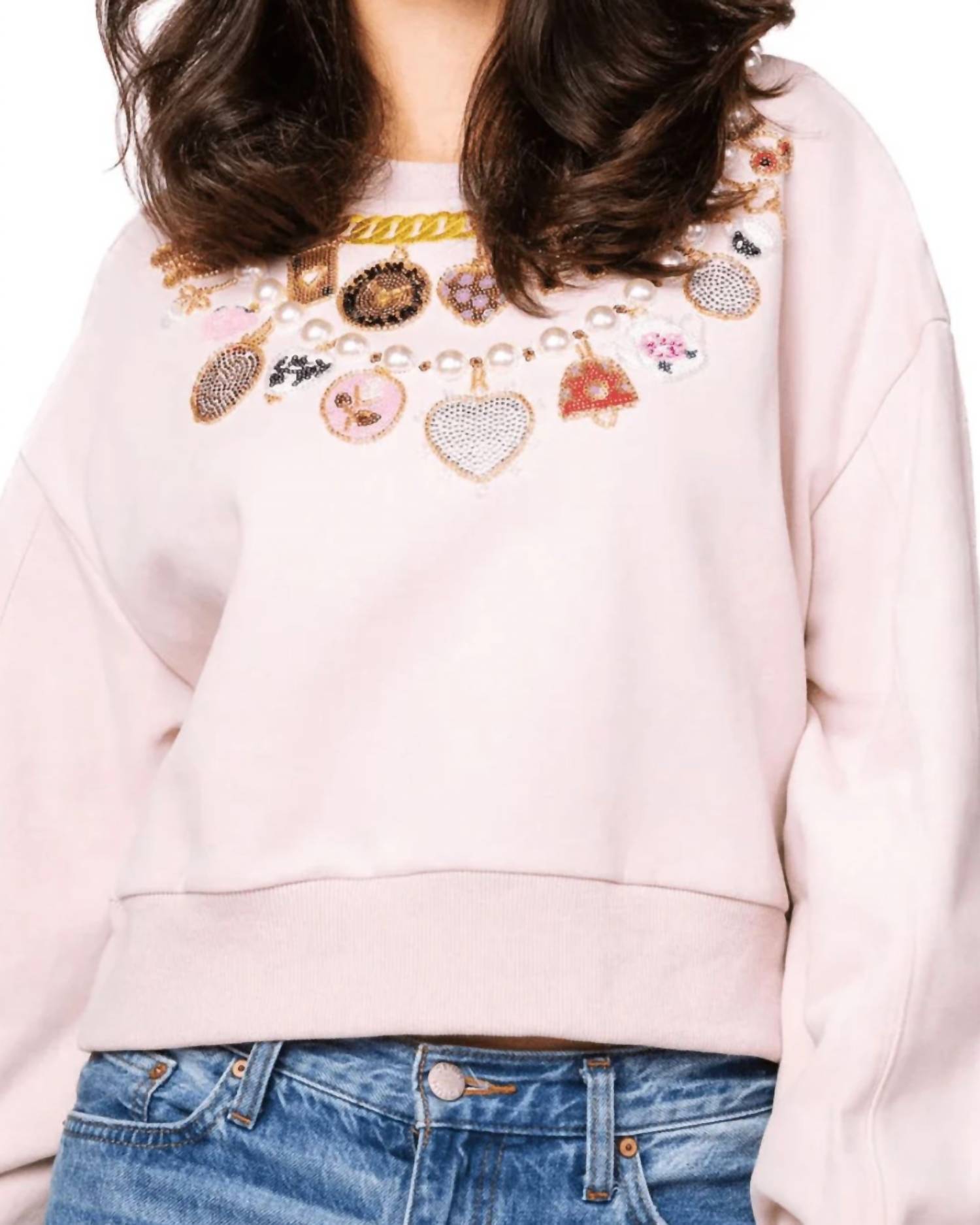 Queen Of Sparkles - Pear & Charm Vday Sweatshirt