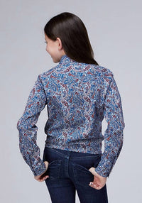 Roper - Girl's River Paisley Shirt