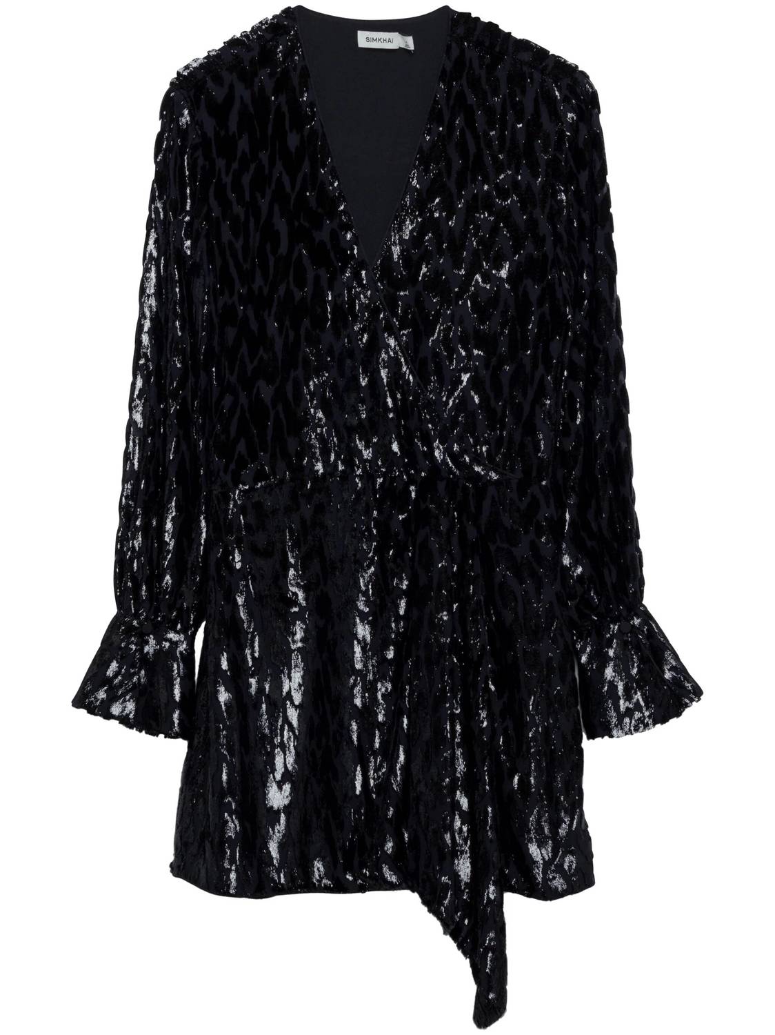 Jonathan Simkhai CAMRYN V NECK WRAP MINI DRESS Snagged Bagged Jonathan Simkhai CAMRYN V NECK WRAP MINI DRESS Snagged Bagged