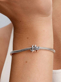 Pandora Twisting Arrow Charm in silver - women's jewelry - detail view