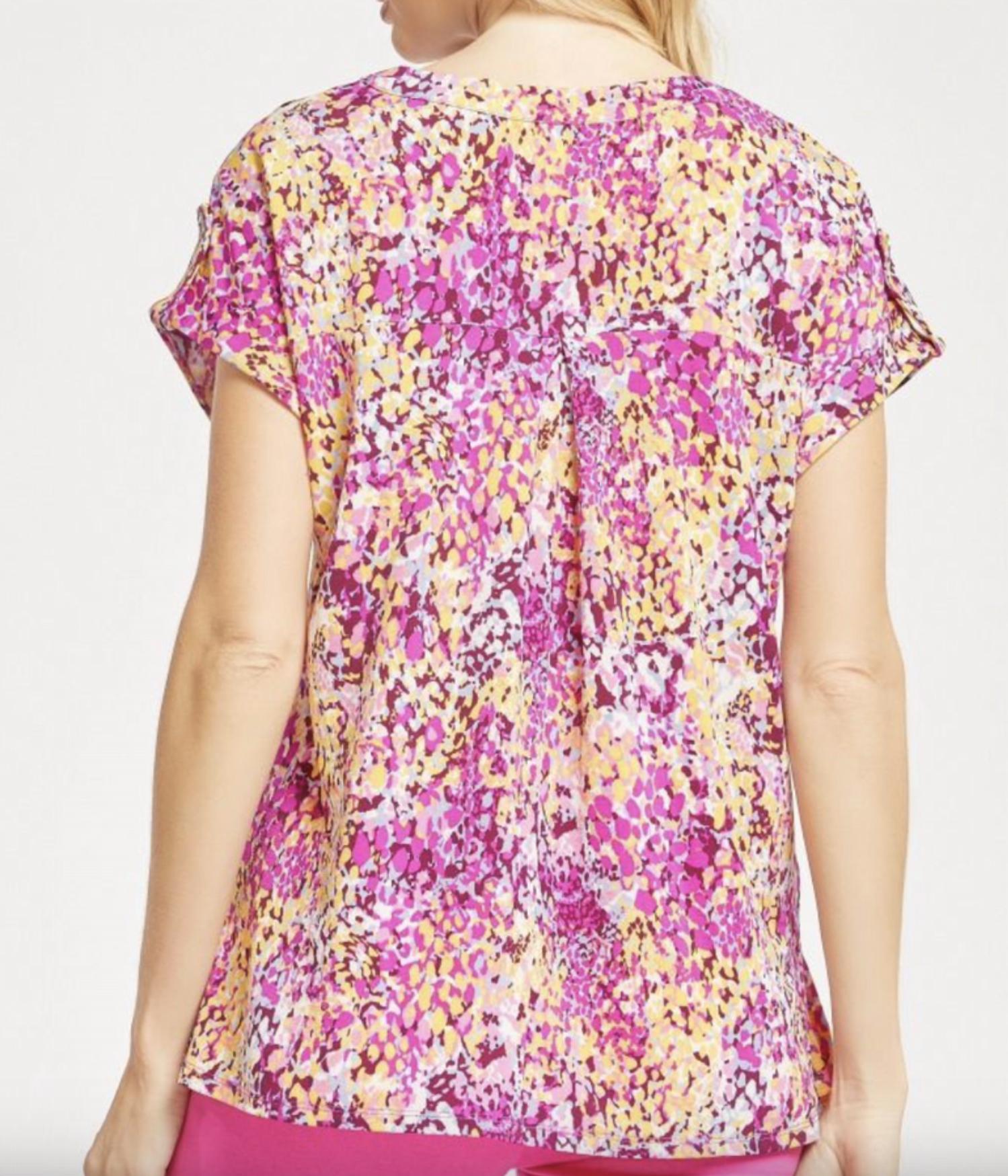 Dear Scarlett - Magnificent Magenta Abstract Tee