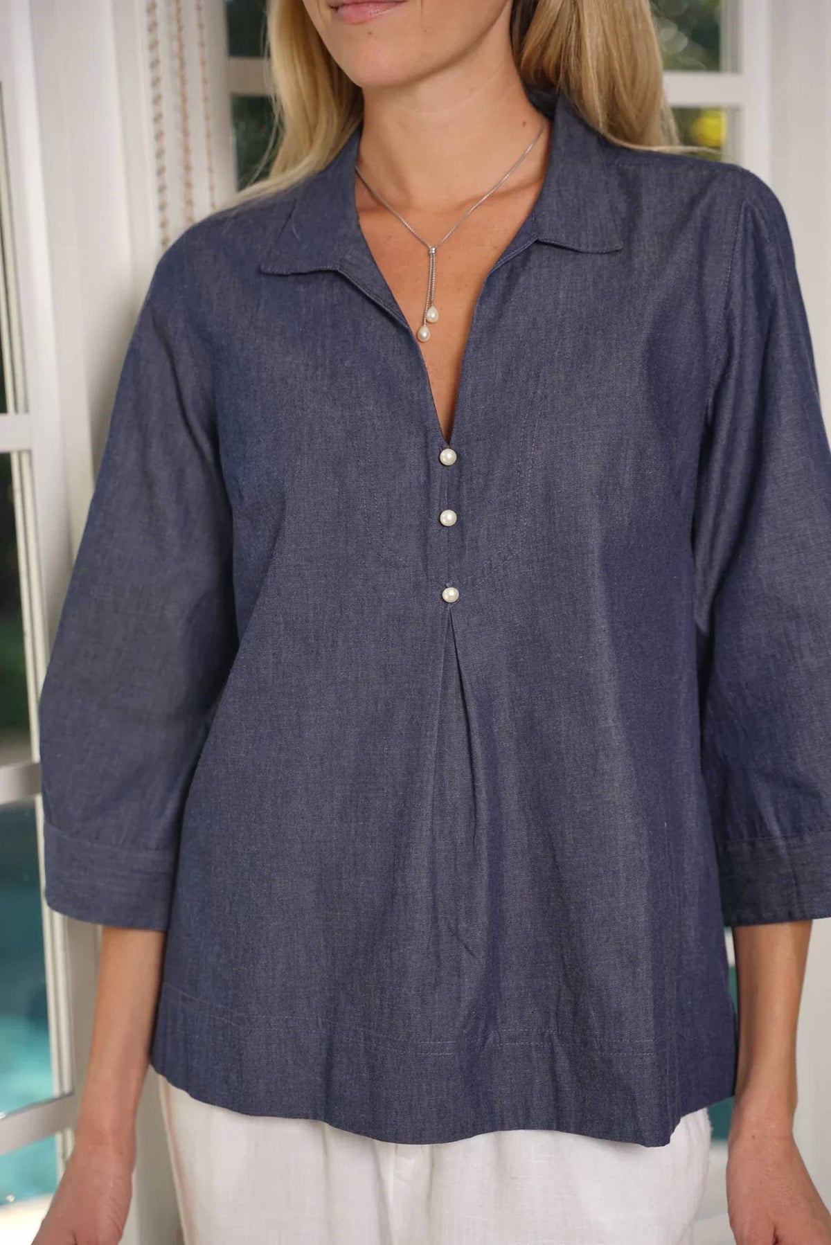 Just Darviny - Margaux 3/4 Sleeve Top