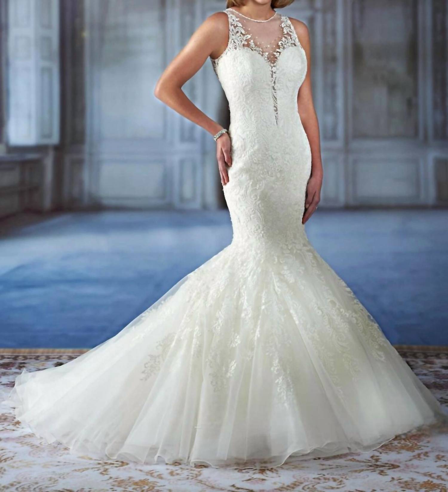 Karelina Sposa - Mermaid Sheer Wedding Dress
