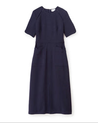 Cartolina Nantucket Bobbi Dress in dark navy - women's dress - alternate view