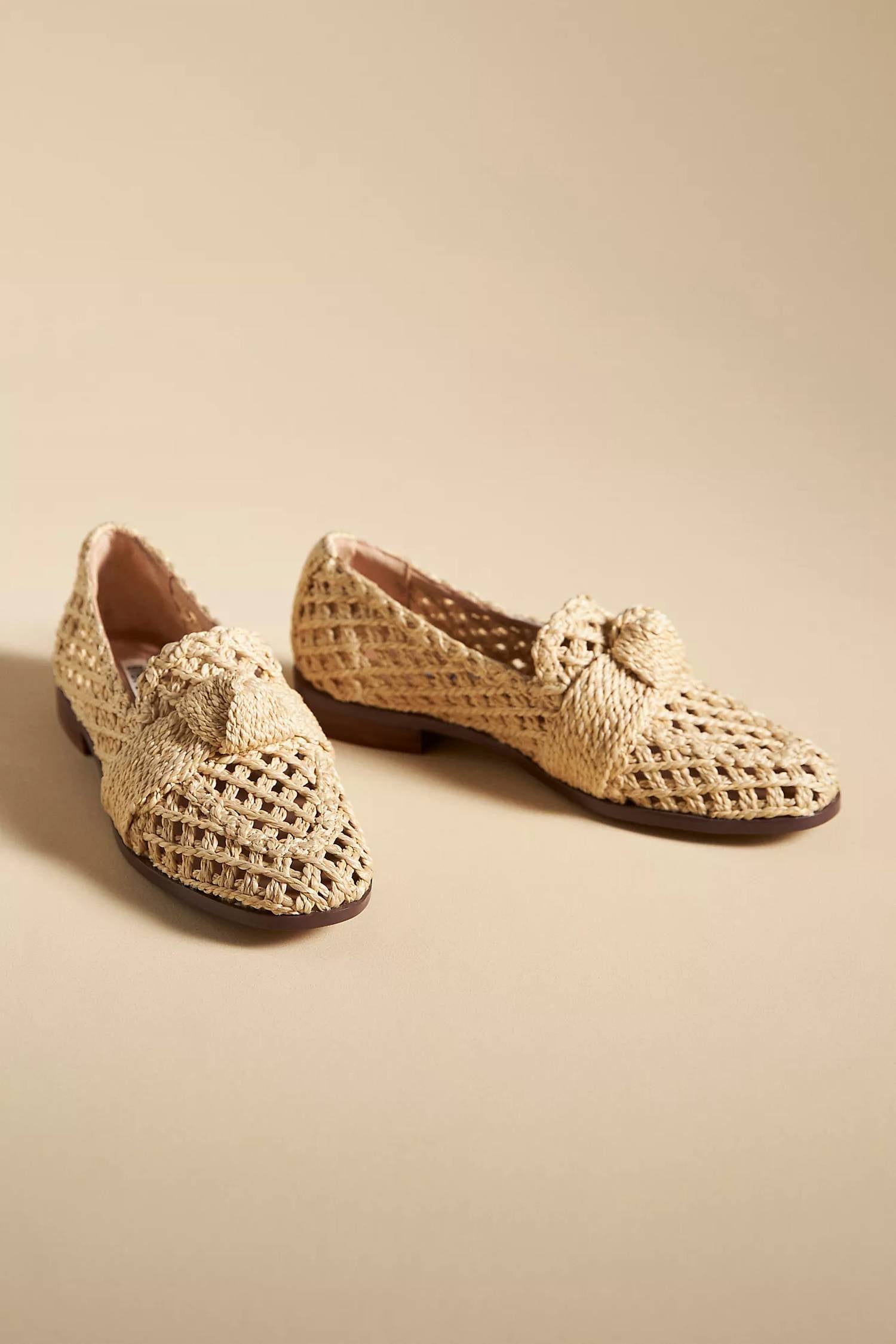 Bibi Lou Women's Posey Woven Slip-on Flats Loafers in tan - women's flats - detail view