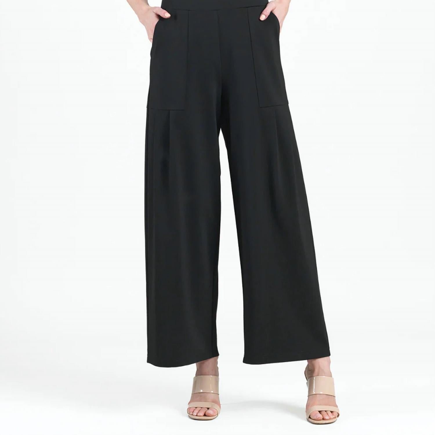 Clara Sun Woo - Pleated Wide Leg Pocket Pant