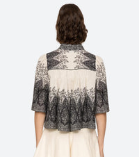 SEA Hedra Print Blouse in multi - women's blouse - alternate view