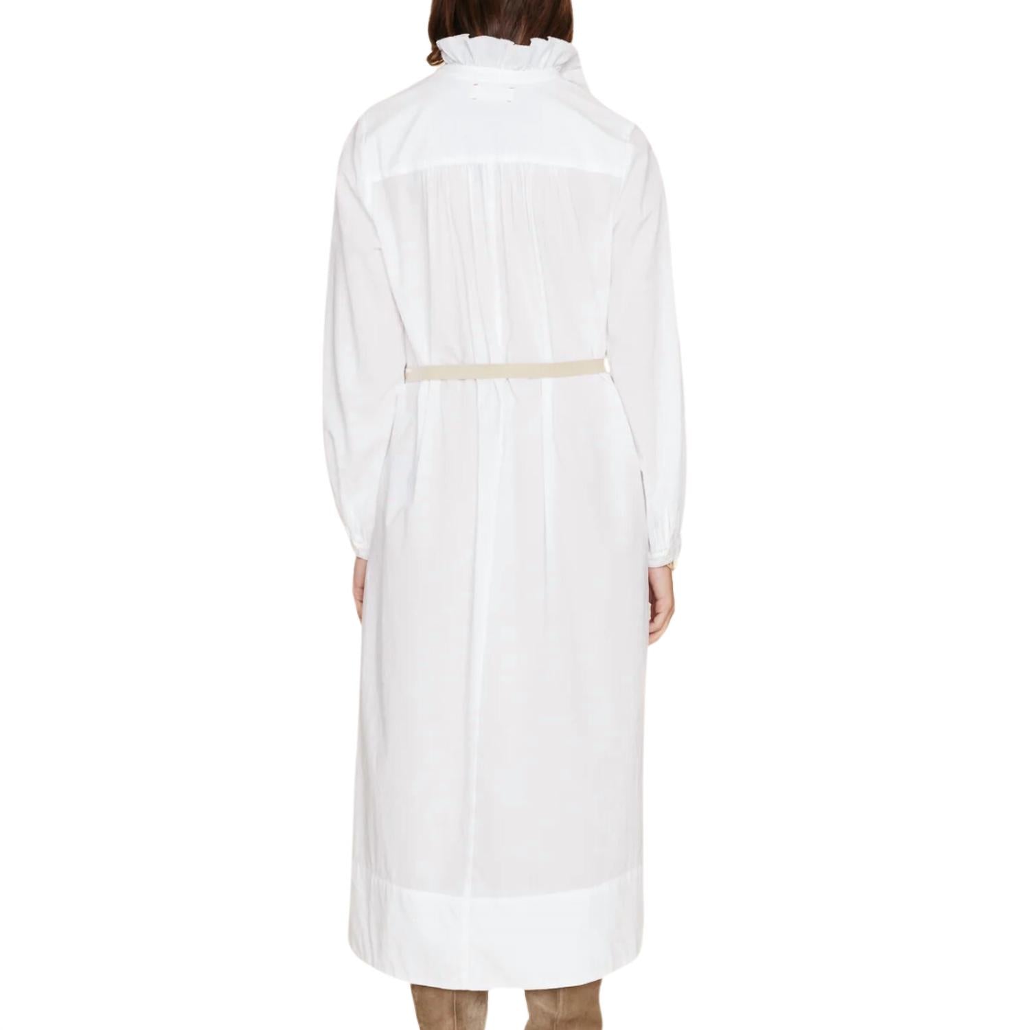 XIRENA Women's Caspy Dress in white - women's dress - detail view