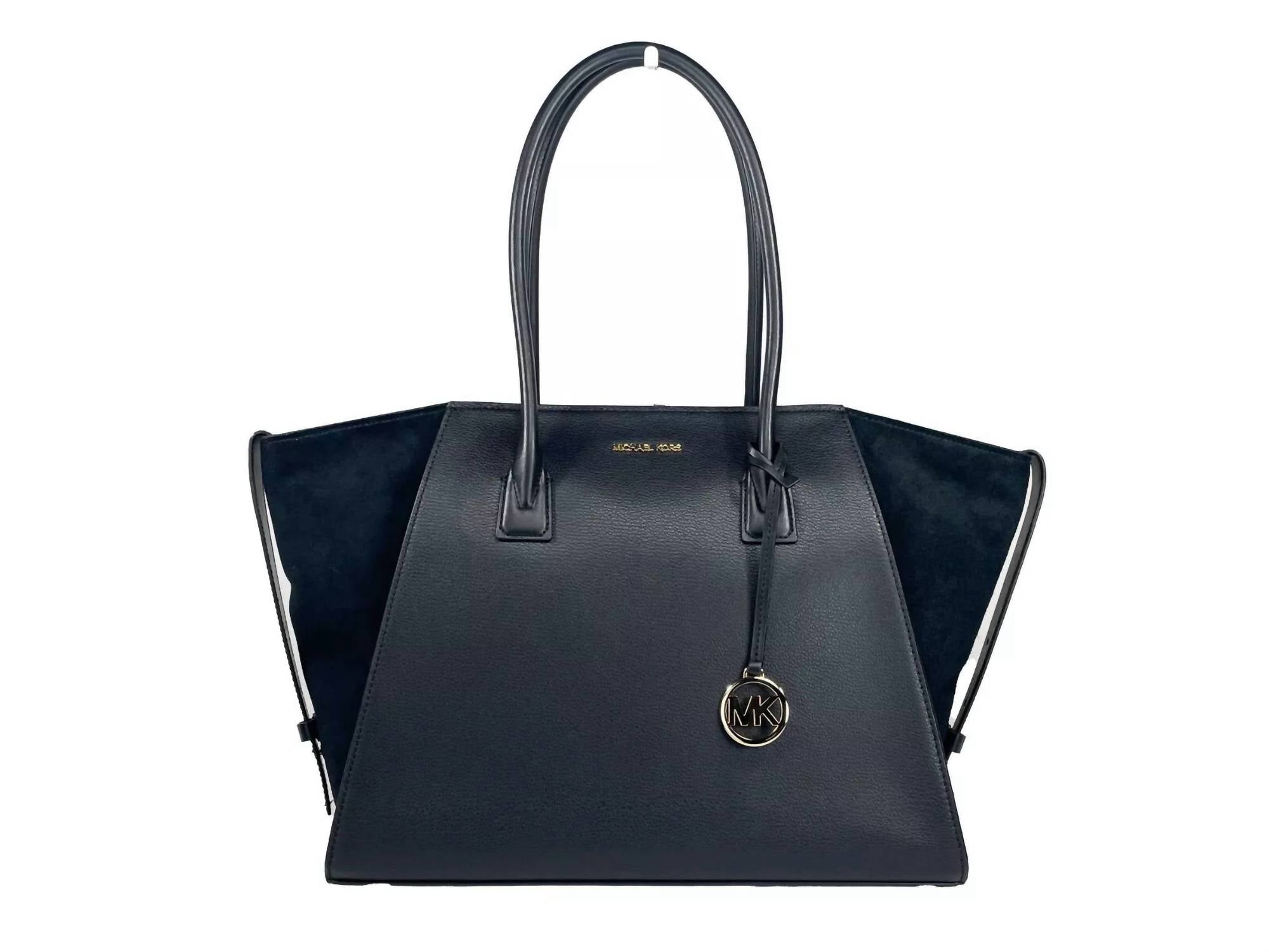 Michael Kors - Women's Avril Suede Leather Top Zip Satchel Bag Xl