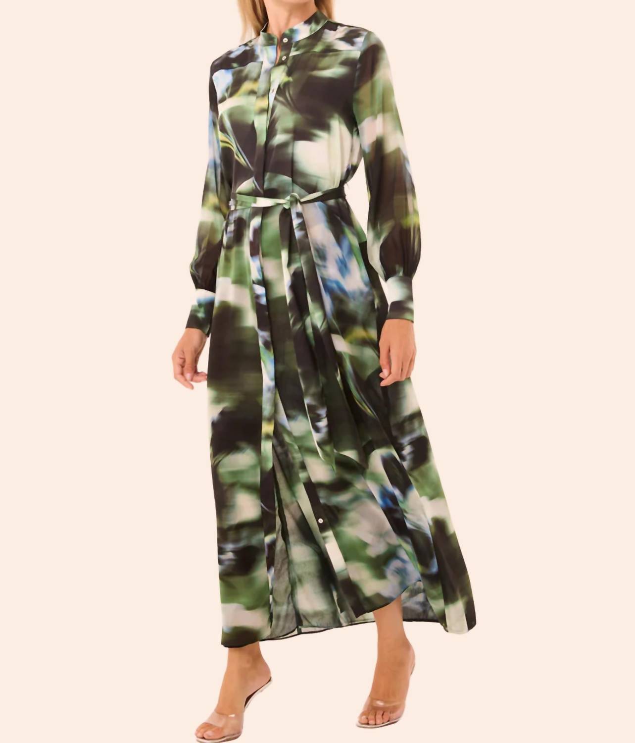 Misa Los Angeles Juliana Dress in blurred casablanca lily floral - women's dress - detail view