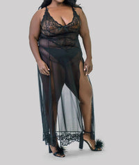 Oh La La Cheri - Valentine Sheer Gown - Plus