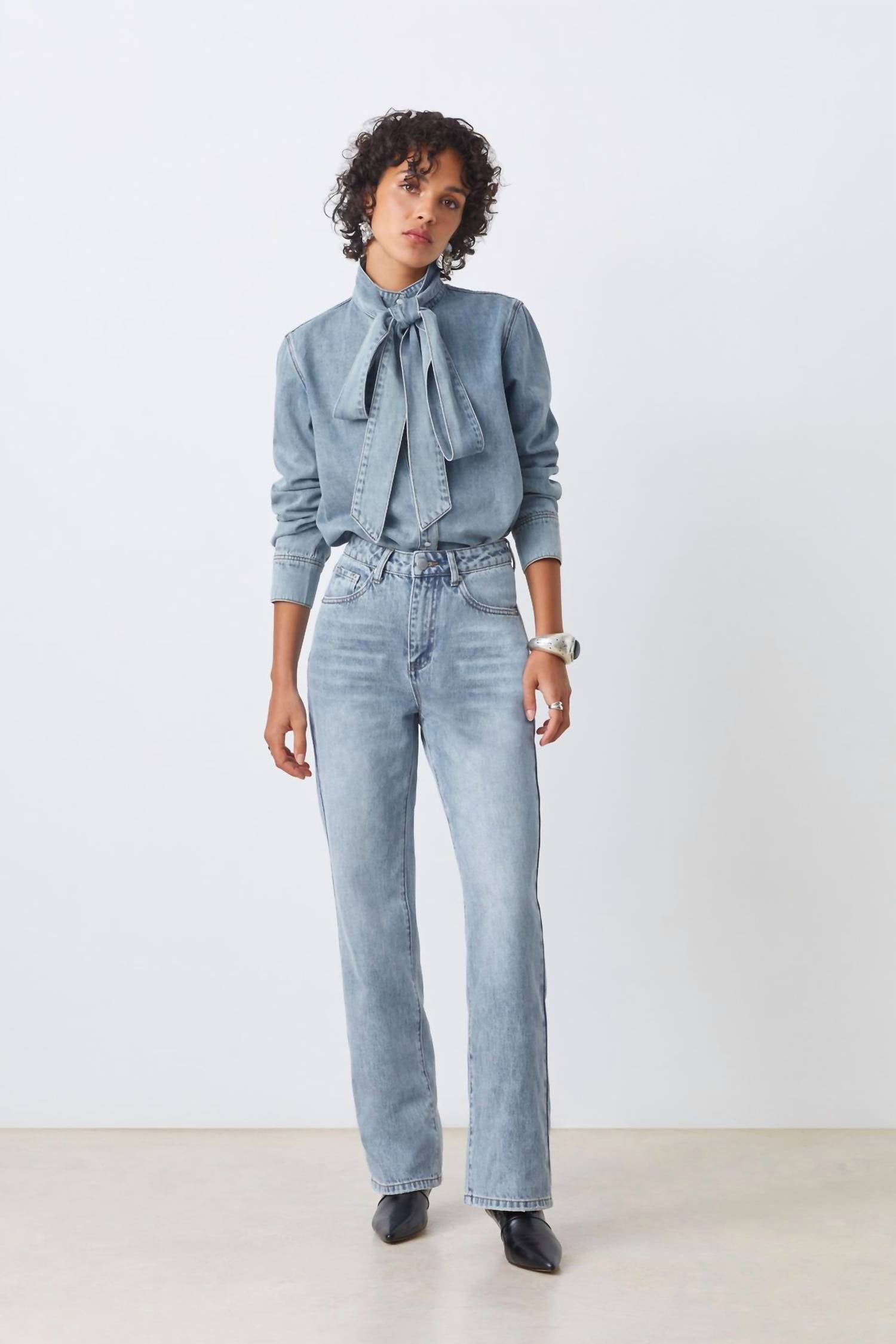 Suncoo - Laos Light Denim Blouse
