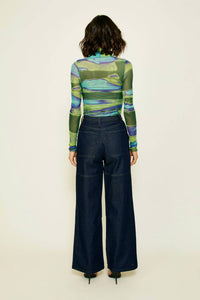 Line And Dot - Joni Ruched Bodysuit Top