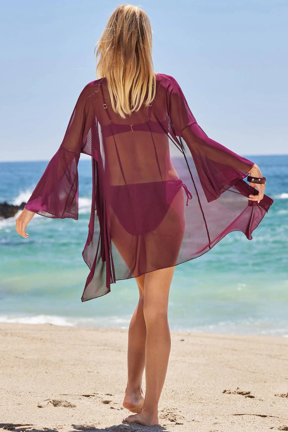 Becca - Mesh Tunic Casual Sheer Beach Cover Ups