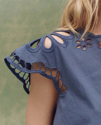 The Great. - Super Bloom Eyelet Top