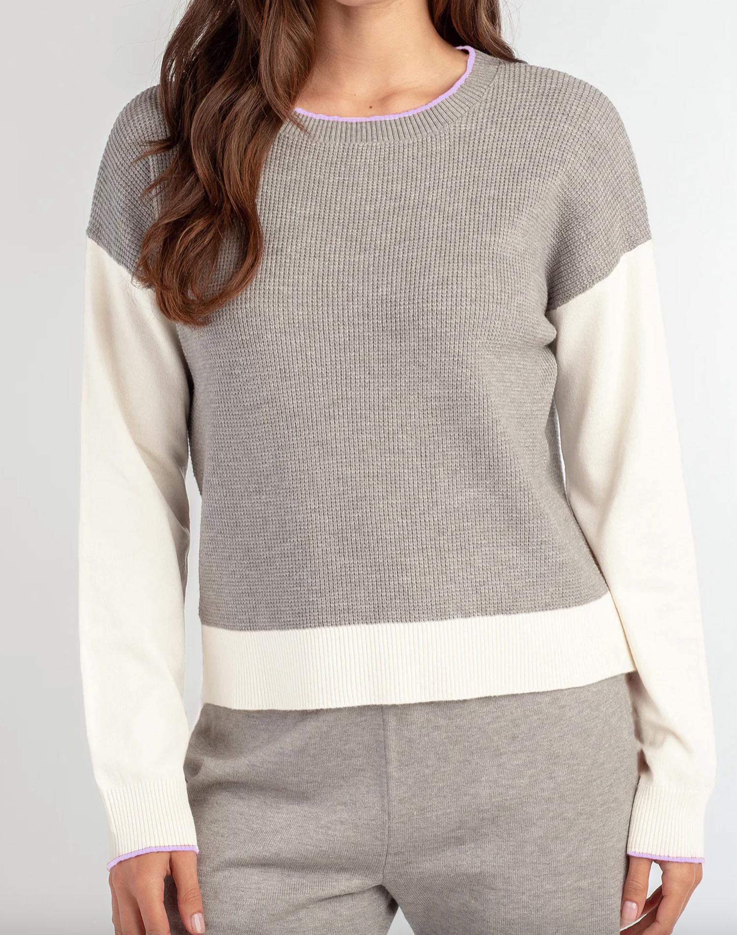 Red Haute - LUX KNIT CREW NECK TOP