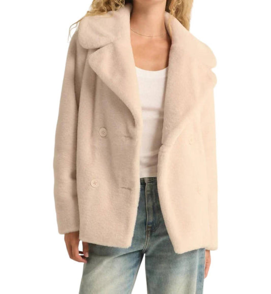 Z Supply - Gem Double Breasted Faux Fur Coat