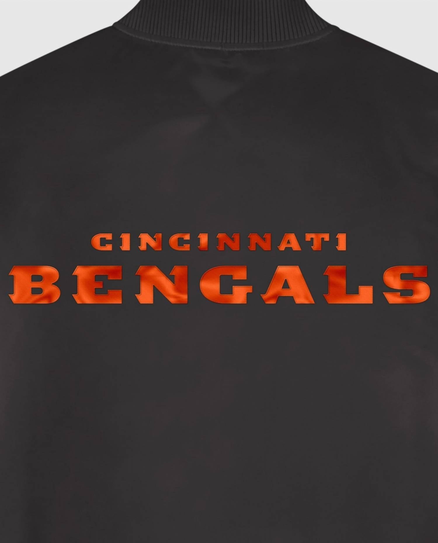 Starter - Men's Cincinnati Bengals Satin Full-snap Starter Jacket