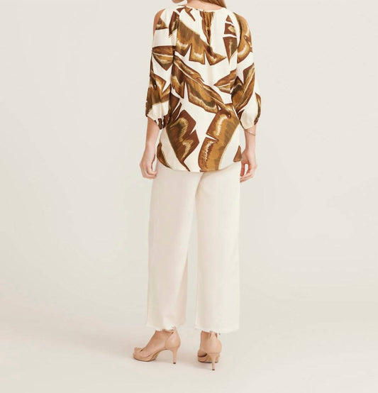 Zinzane - Banana Leaf Peasant Top