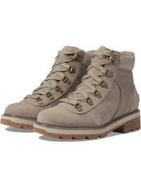 SOREL Women's Lennox Hiker STKD WP Boot in omega taupe gum 2 1 - women's shoe