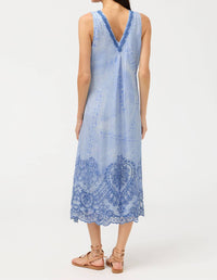 Johnny Was - QUINLIN MIDI DRESS VICTORIAN GLASS
