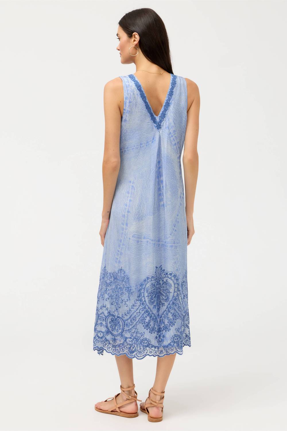 Johnny Was - QUINLIN MIDI DRESS VICTORIAN GLASS