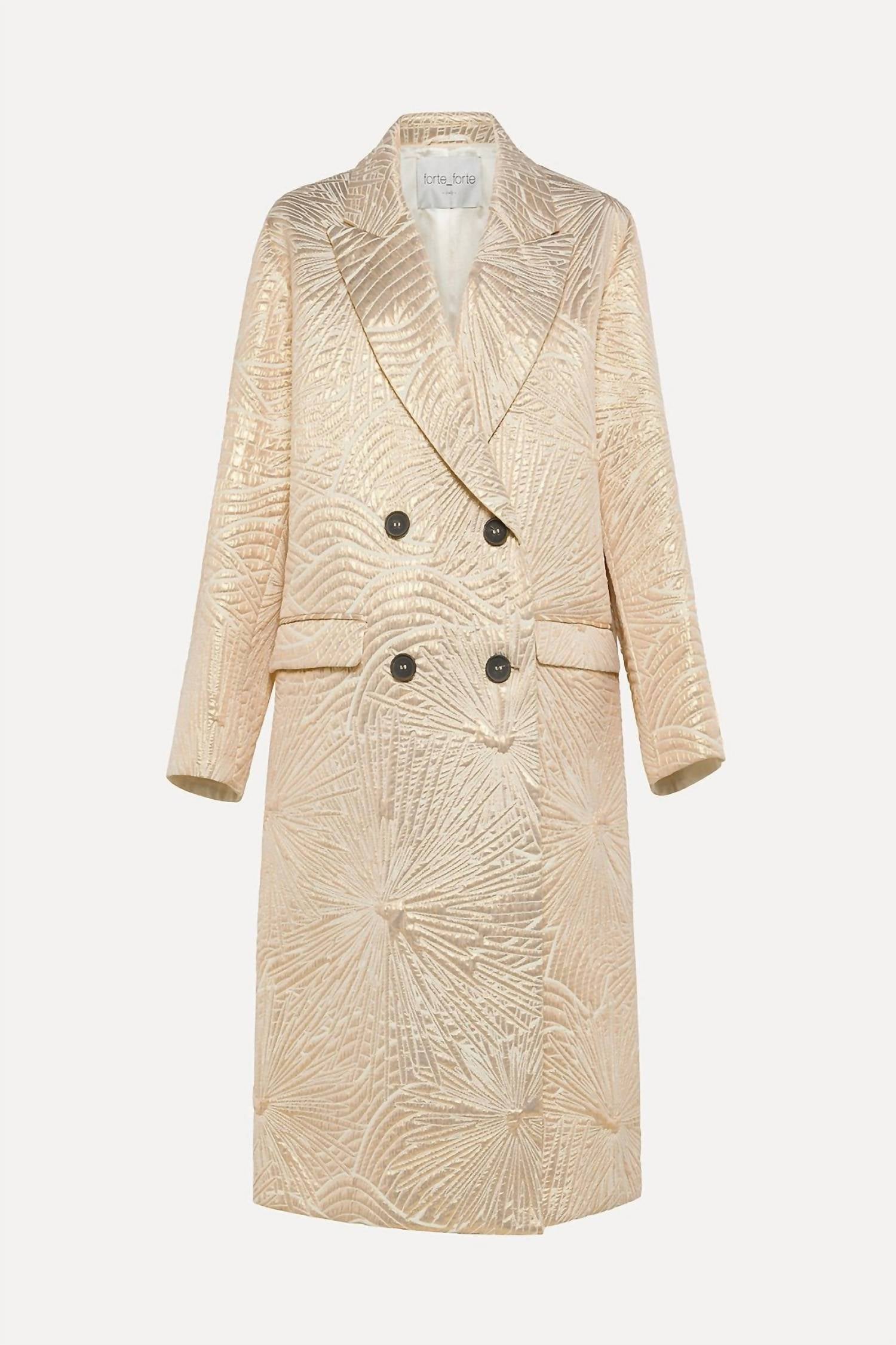 Forte Forte - Golden Sunrise Jacquard Coat