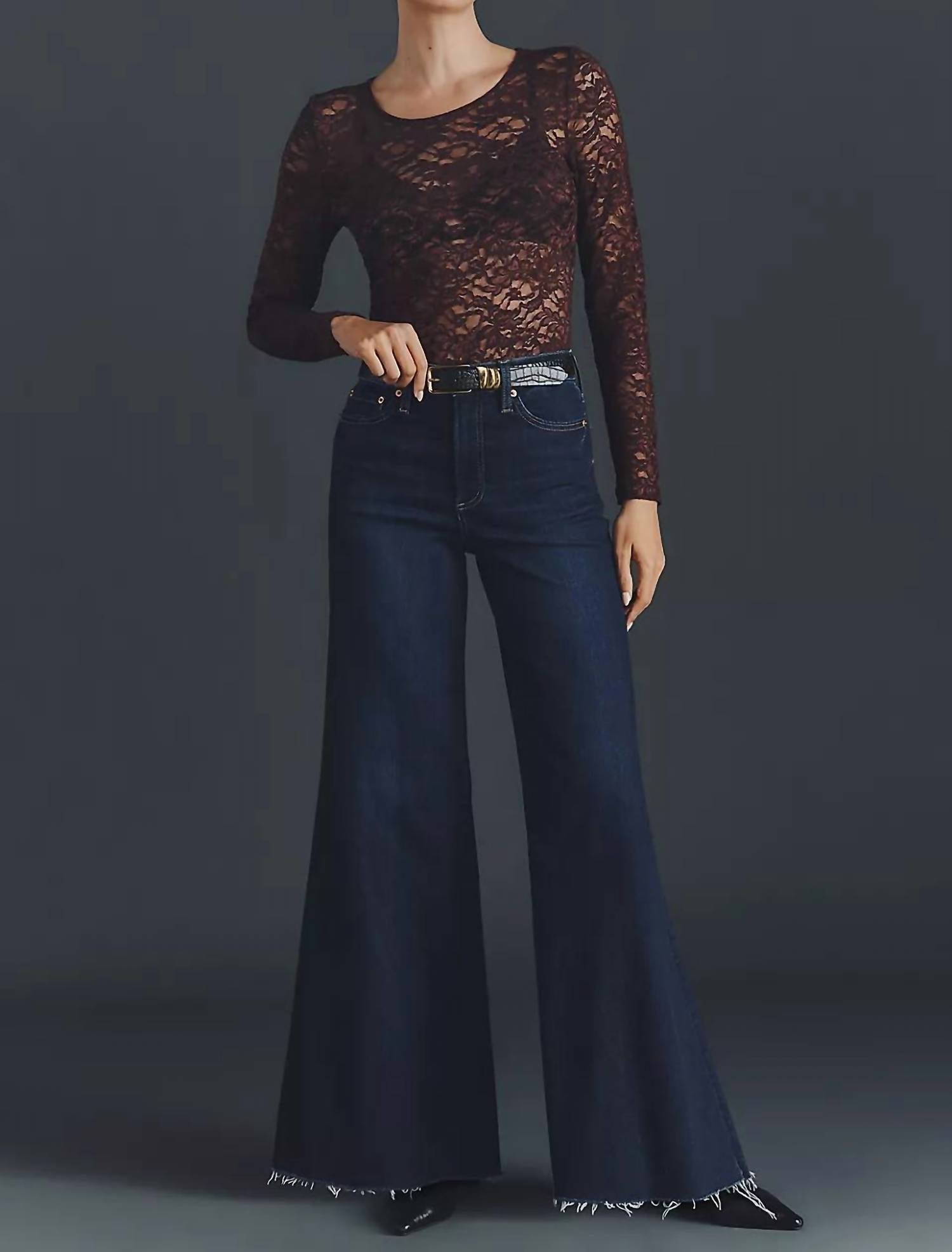 Pistola - Izzy High Rise Super Wide Leg Jeans