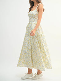 Mable - Floral Print Ruched Dress