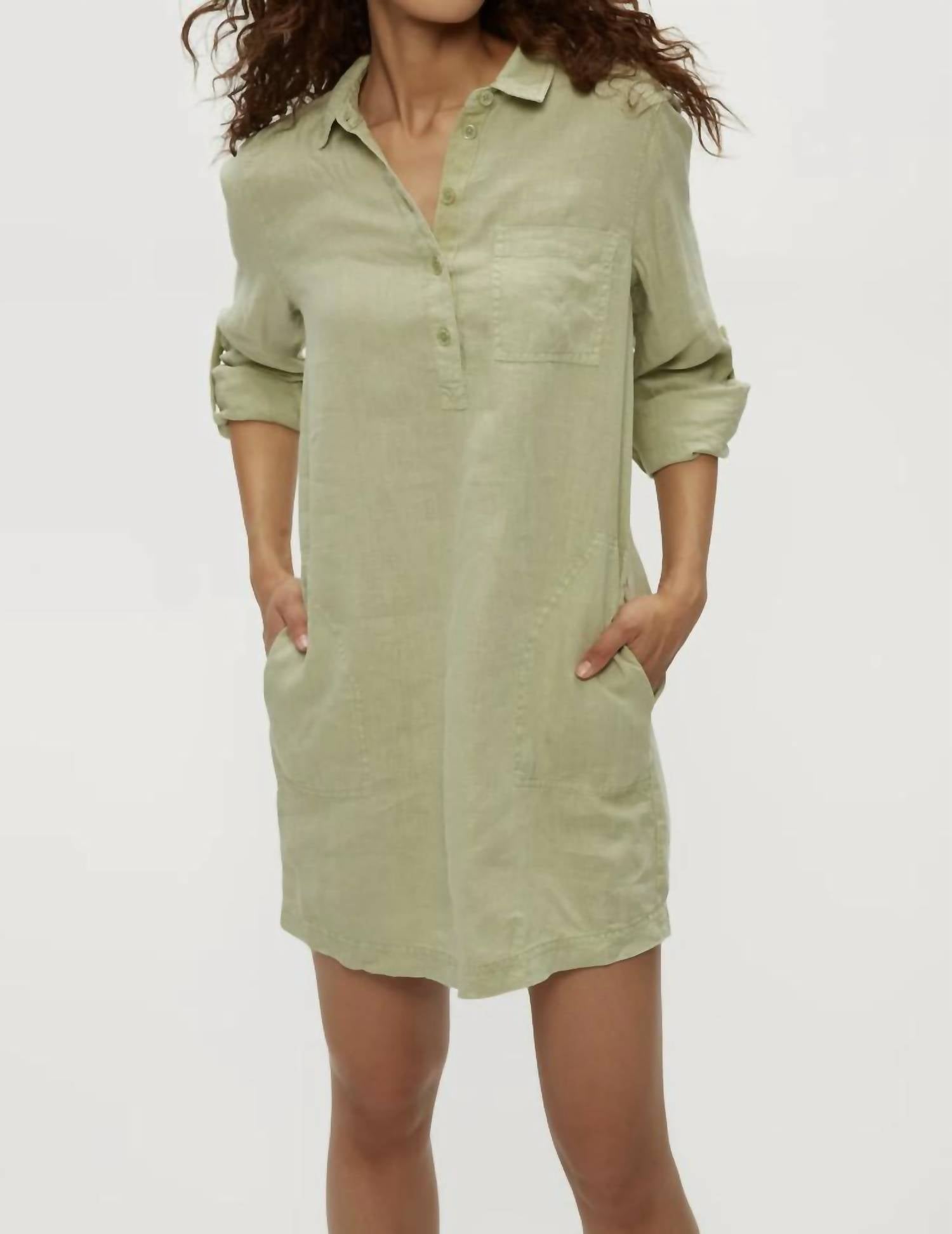Michael Stars - Eleanor Linen Shirt Dress