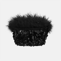 Ow Collection - Virgo Sequin Feather Top And Skirt Set
