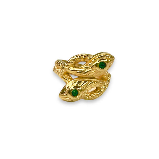 Jagged Halo Jewelry - Women's Twin Snake Ring