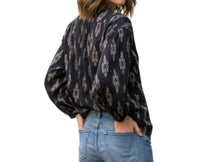 Uqnatu - Peasant Button Front Popover Placket Blouse