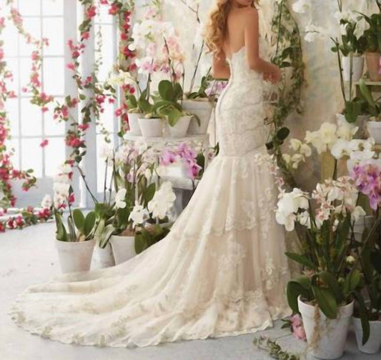 Morilee - Embroidered Appliques And Edging Dress