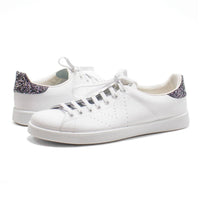 Victoria - Women's Glitter Leather Sneakers