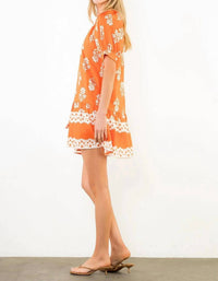 Thml - Short sleeve Button Up Floral Print Dress