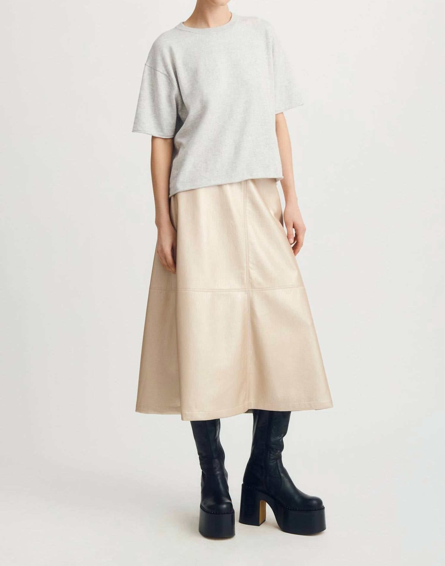 Melissa Nepton - Terry Midi Flowy Skirt