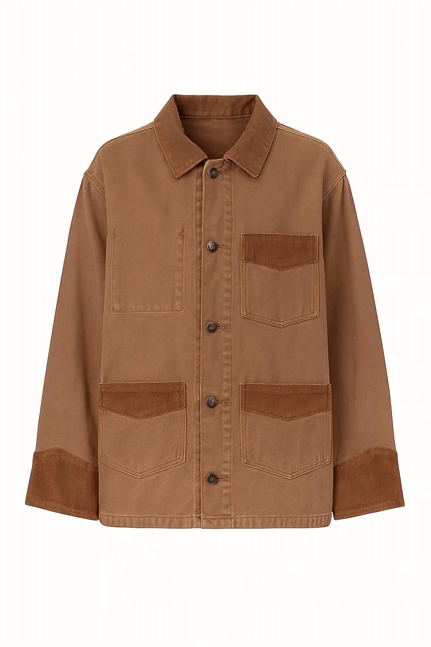 ROLLA'S Corduroy Barn Jacket in washed cocoa - women's jacket - view 4