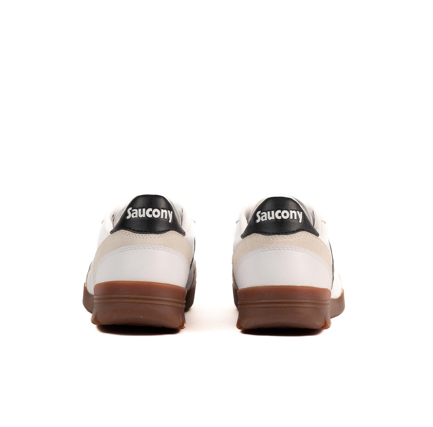 SAUCONY Men's 586i Leather Sneakers in white black - men's sneaker - view 4