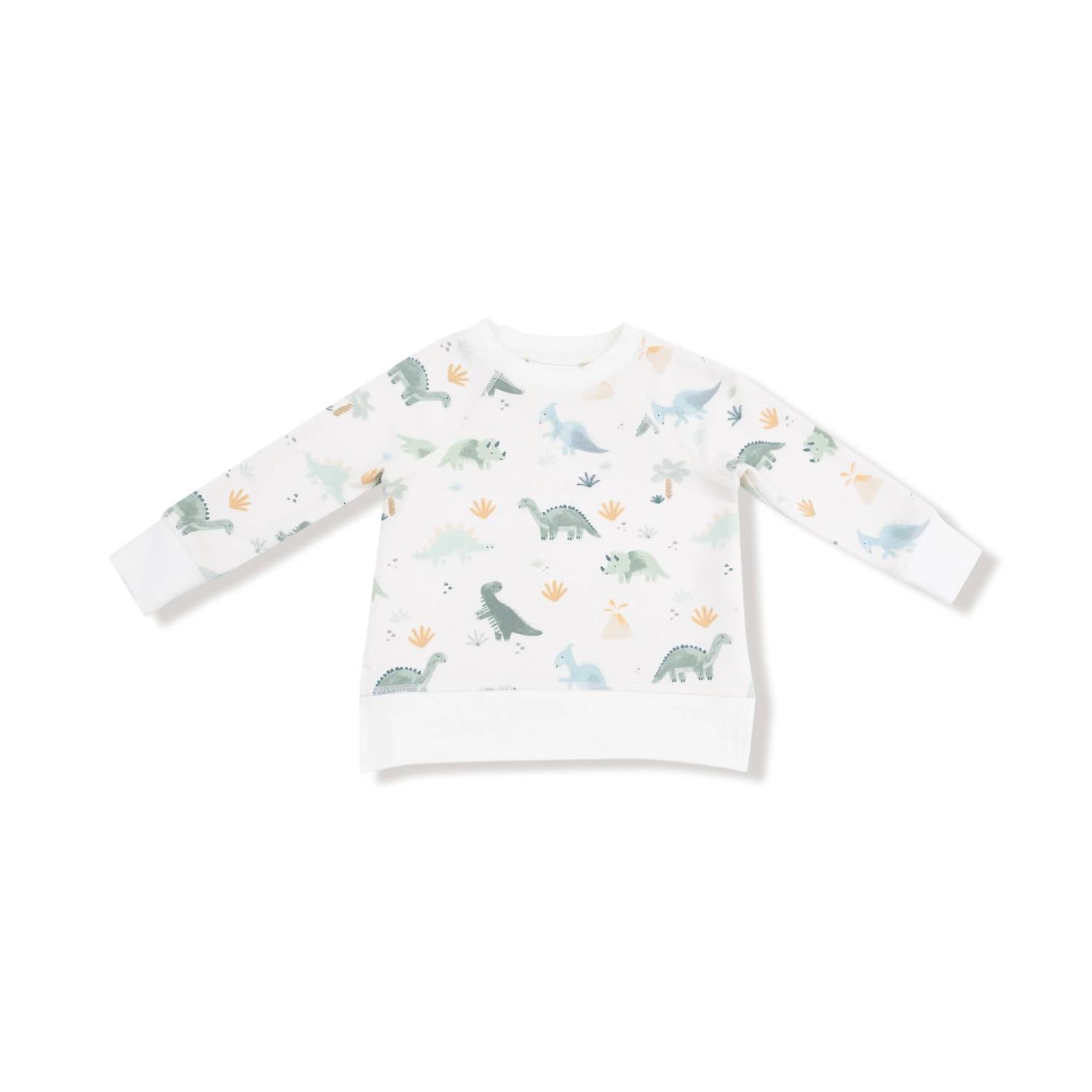 Angel Dear - Kid's Soft Dinos French Terry Raglan Jogger Set